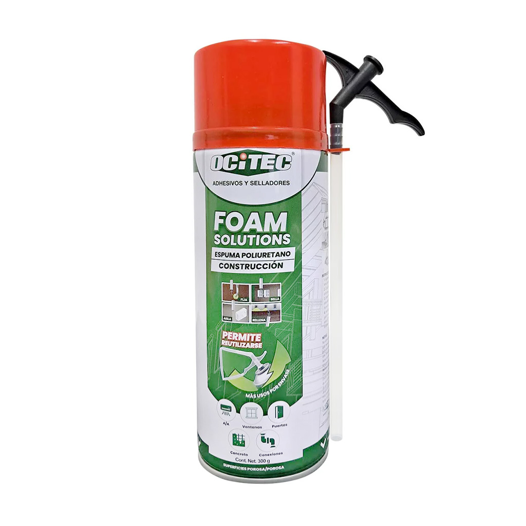 Espuma de poliuretano usos múltiples 300 ml (Ocitec)