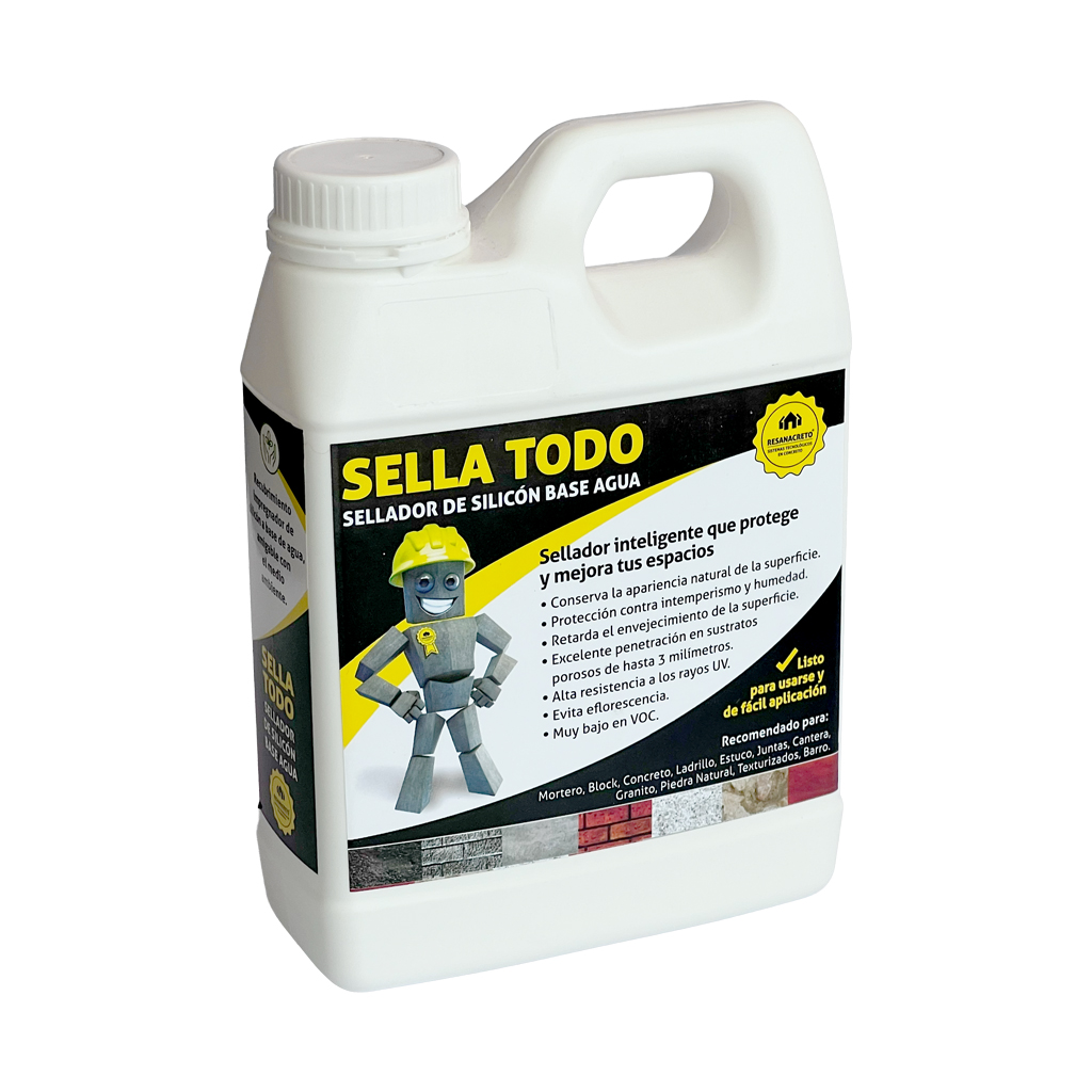 Sella Todo sellador de silicón base agua 1 L (Resanecreto)