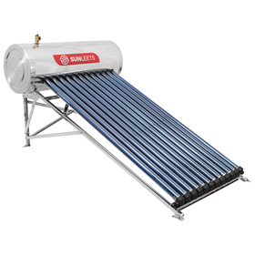 Calentador solar presurizado 12 tubos - Sunleets